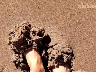 swain off feet feet laze about naked