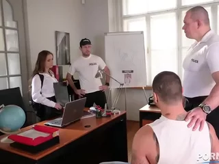 Sexy Functionary Kinuski masturbates her sweet shaved pussy and gets fucked GP1250