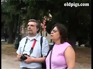 Venerable wife in holidays cheating greater than her husband anent a boy!