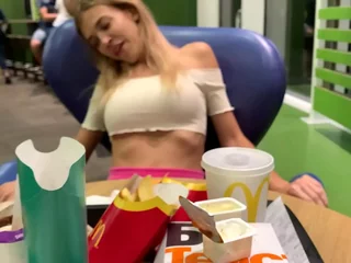 SWEET b. ORGASM CONTROL All over PUBLIC. ELEVATOR,STREET,MCDONALD'S. PEOPLE All over SHOCK